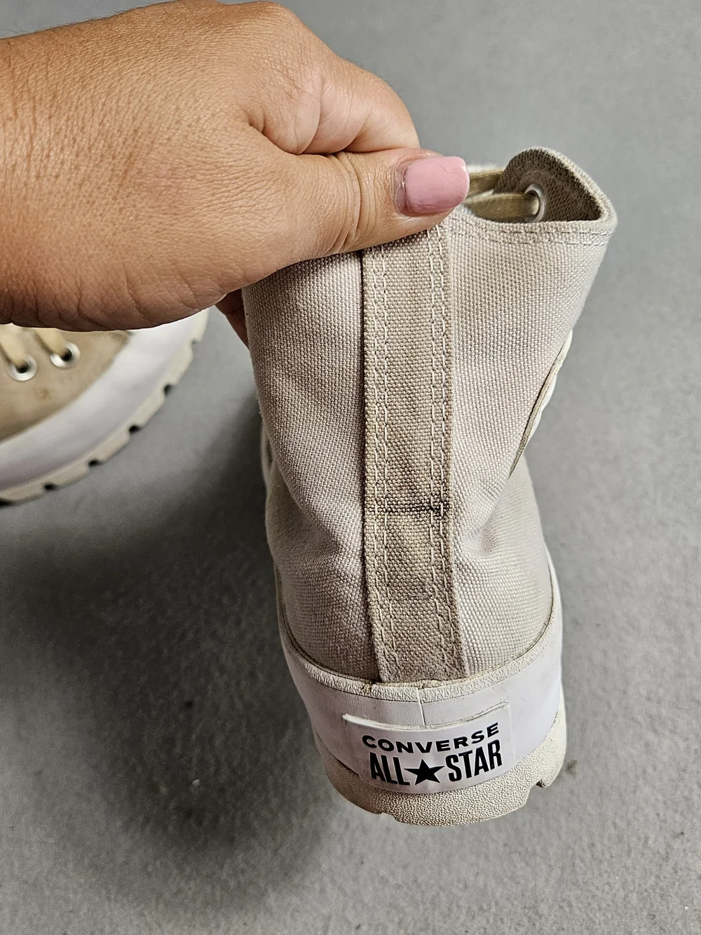 Converse Chuck Taylor All Star Lugged High Top Desert Sand Platform Size 9.5 - Picture 12 of 15